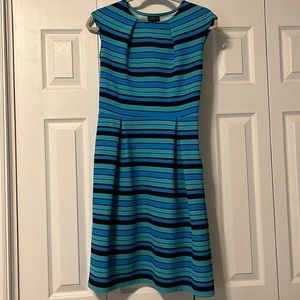 Blue striped dress